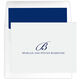 Elegant Script Initial Letterpress Folded Note Cards Image 4 of 4